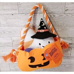 Boots & Barkley Cuddle & Tug Interactive Halloween Witch Basket Set 4 Dog Toys